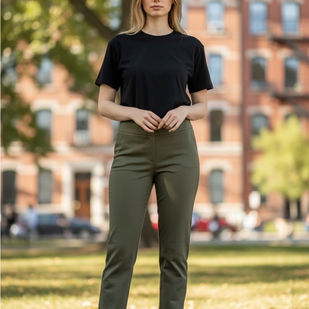 Chico's Classic Olive Straight Leg Pants